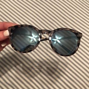 French connection blue reflective sunglasses